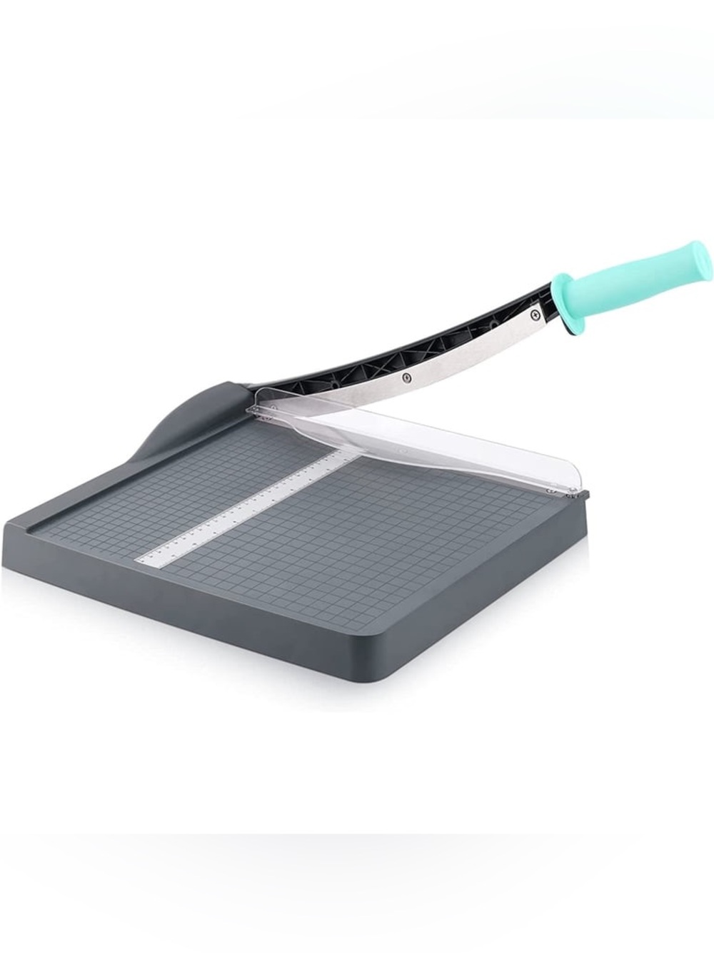 Gray Paper Trimmer with Handle - Precision Cutting Tool